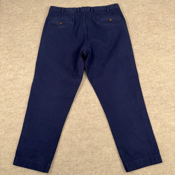 Sid Mashburn Garment Dyed Canvas Trouser Blue Mens 36 Cotton Pants Fits *35x27* - Picture 5 of 12